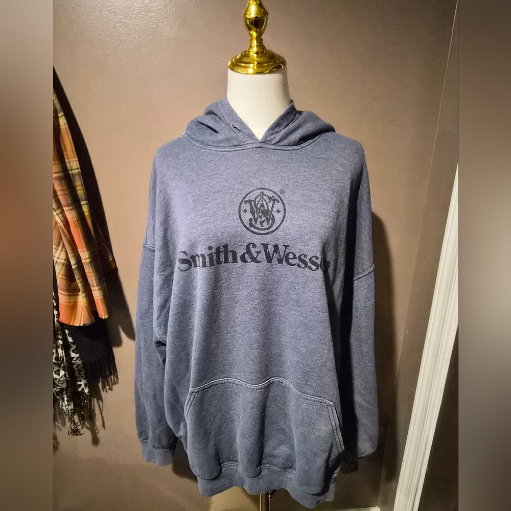 Blueish Gray Smith & Wesson Men's Hoodie
